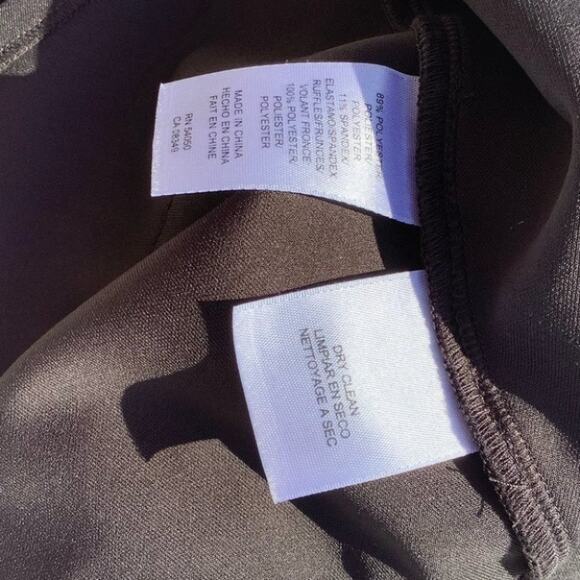 Rachel Rachel Roy Black Layered Frill Dress Whimsical Goth Size 6 - Picture 7 of 7